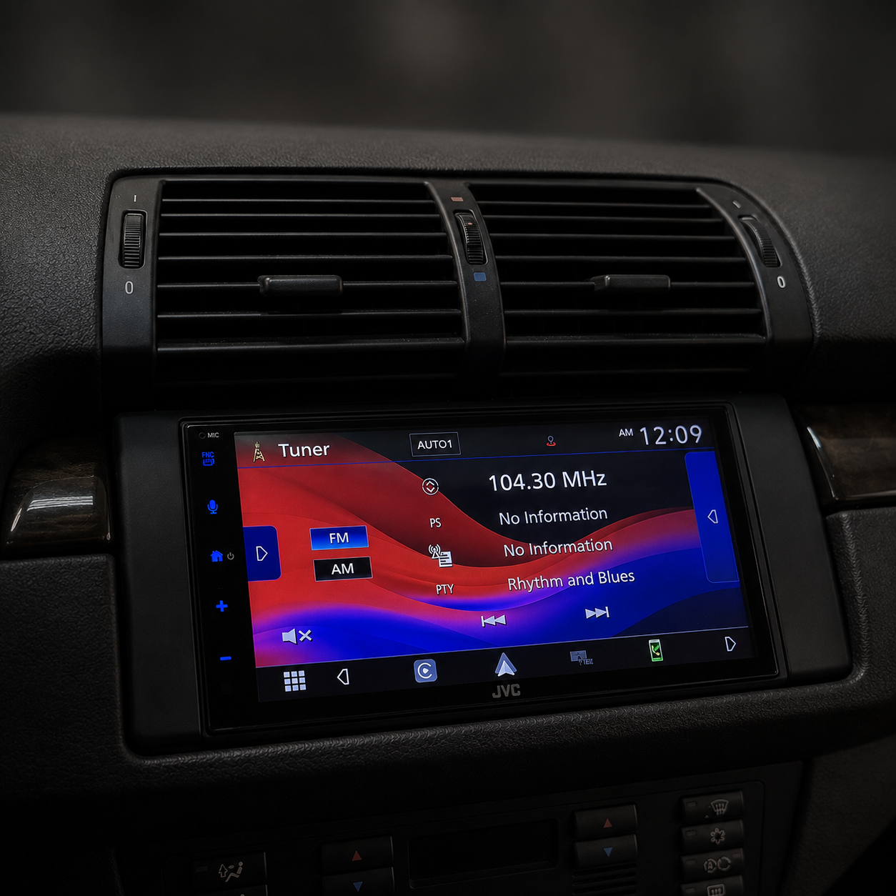 JVC radio installed in a 2004 BMW X5