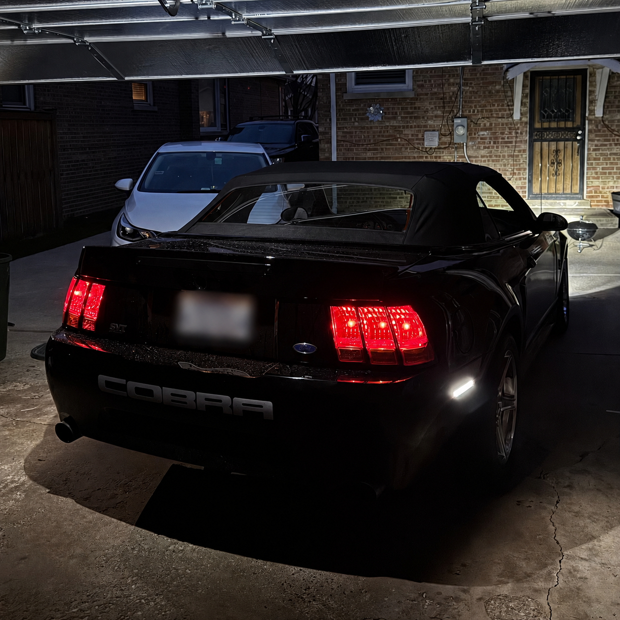 Custom side marker lights installed on vehicle